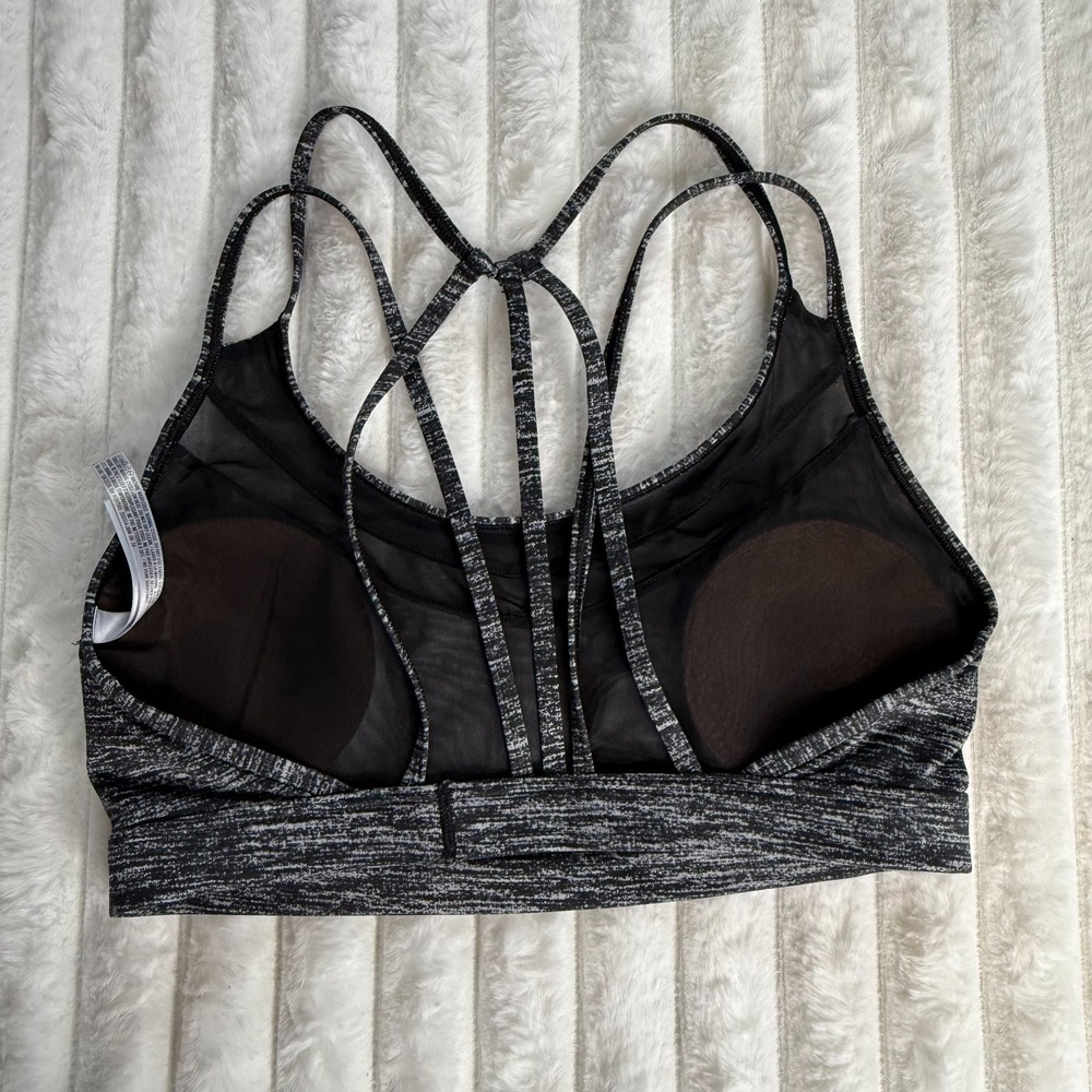 Victoria's Secret VSX Sport Bra‎ Small Black Gray Crisscross Back Padded Gym - Picture 3 of 6